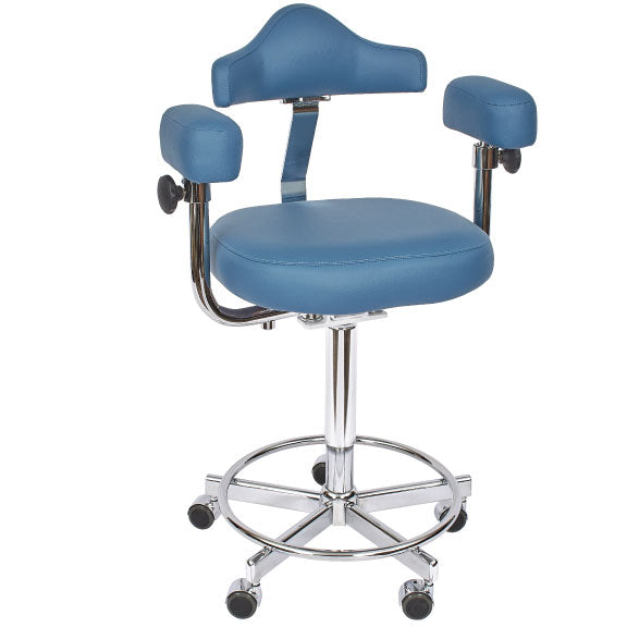 Micro Stool - Hand Operated Adjustment with Memory Foam Full View