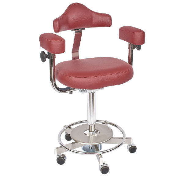 Micro Stool - Foot Controlled Adjustment with Memory Foam