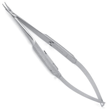 Barraquer Needle Holder - Curved Delicate Jaws With Lock