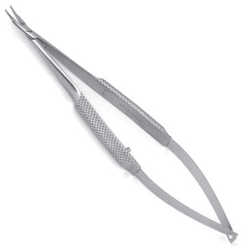 Barraquer Needle Holder - Curved Delicate Jaws Without Lock