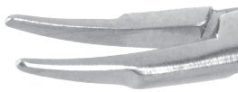 Barraquer Needle Holder - Curved Delicate Jaws With Lock