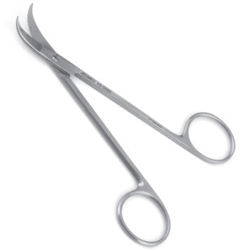 Brown Dissecting Scissors - Curved - JEDMED