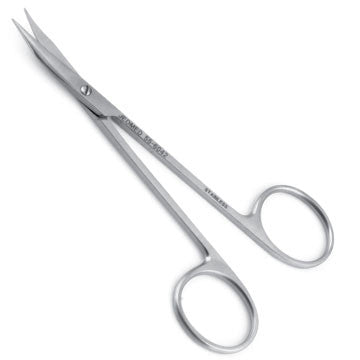 Stitch Removal Scissors - Curved, Very Pointed Tips Full View