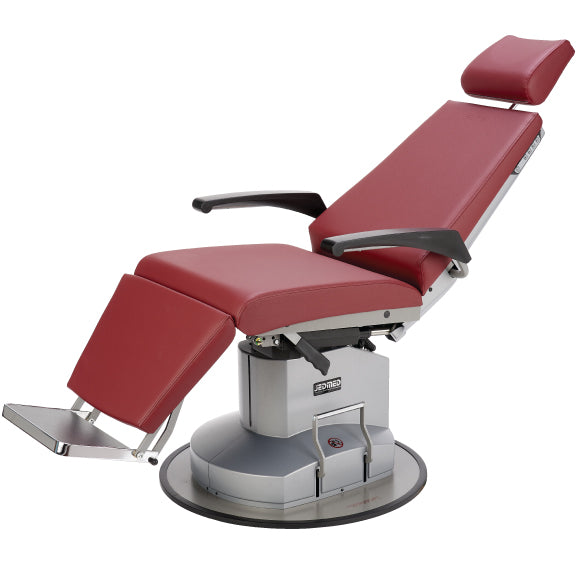 Exam chair in partial recline