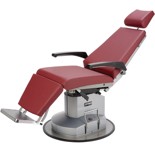 Exam chair in partial recline